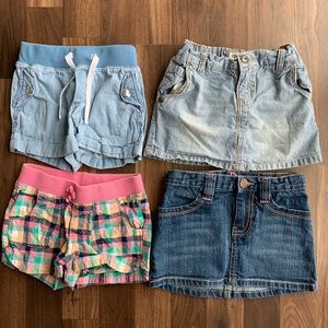 Toddler bundle of shorts & skirts